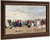 The Beach At Trouville 1` By Eugene Louis Boudin